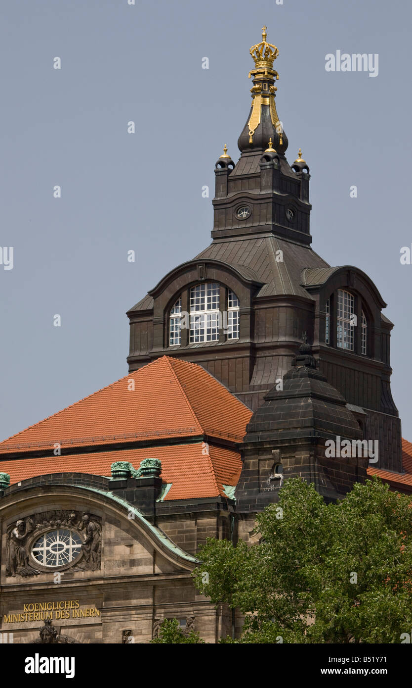 Interior Ministry of Dresden Stock Photo