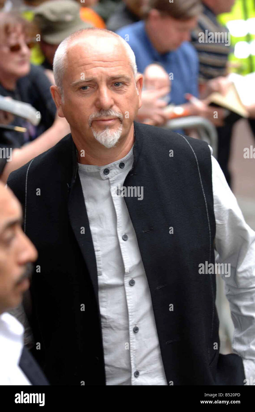 Peter Gabriel arrives for the 2007 Ivor Novello awards Stock Photo Alamy