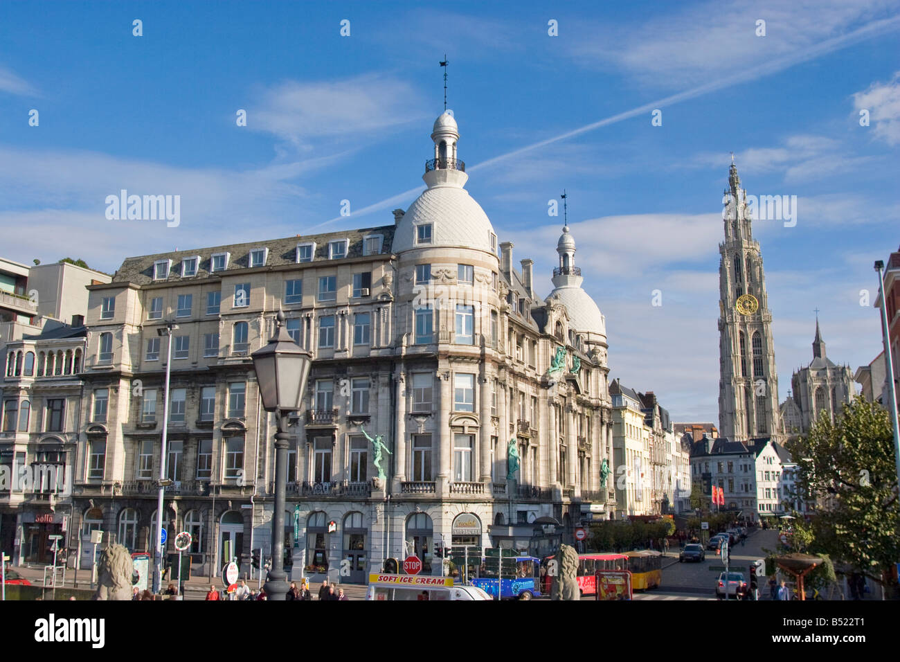 Cathedral Antwerp, Belgium. Stock Photo