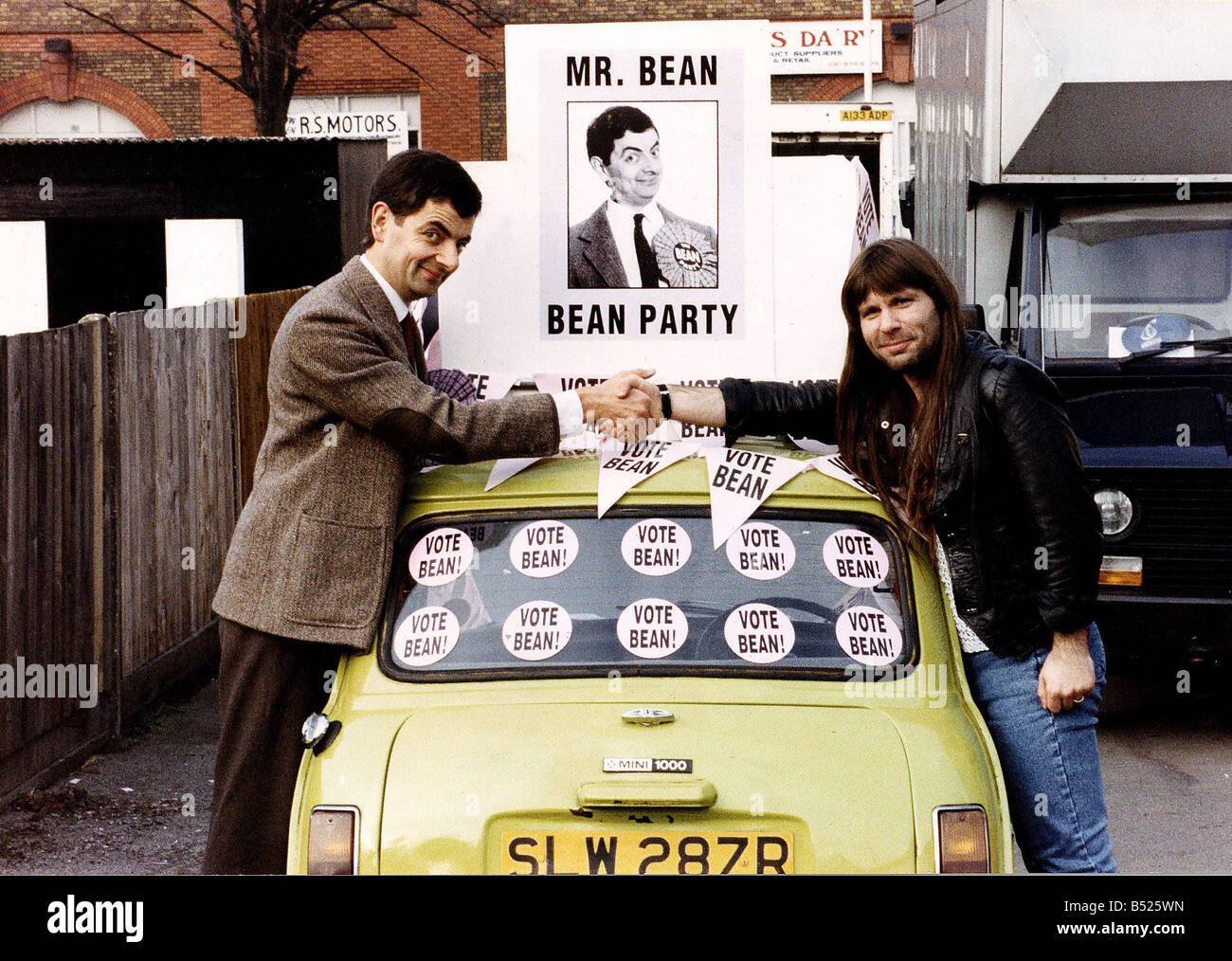 Rowan Atkinson Actor A Scene From The TV Comedy Mr Bean Stock Photo