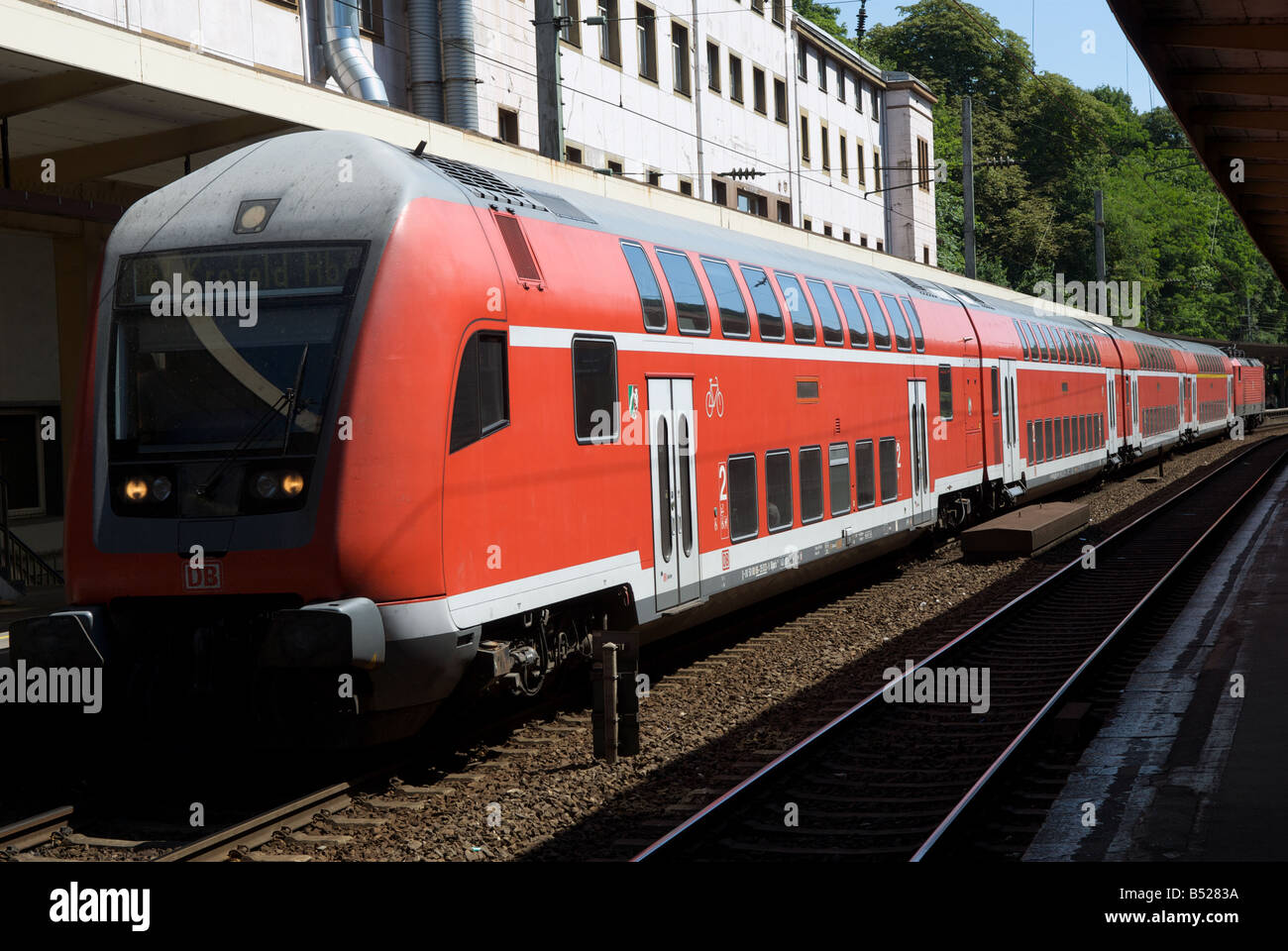 Germany Railway doubledecker Regional Express (RE) passenger train