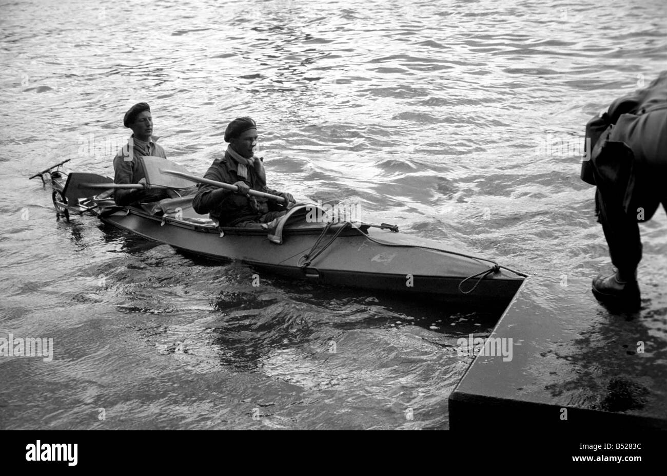 Devizes to Westminster Canoe Race. Touching the stone steps of New
