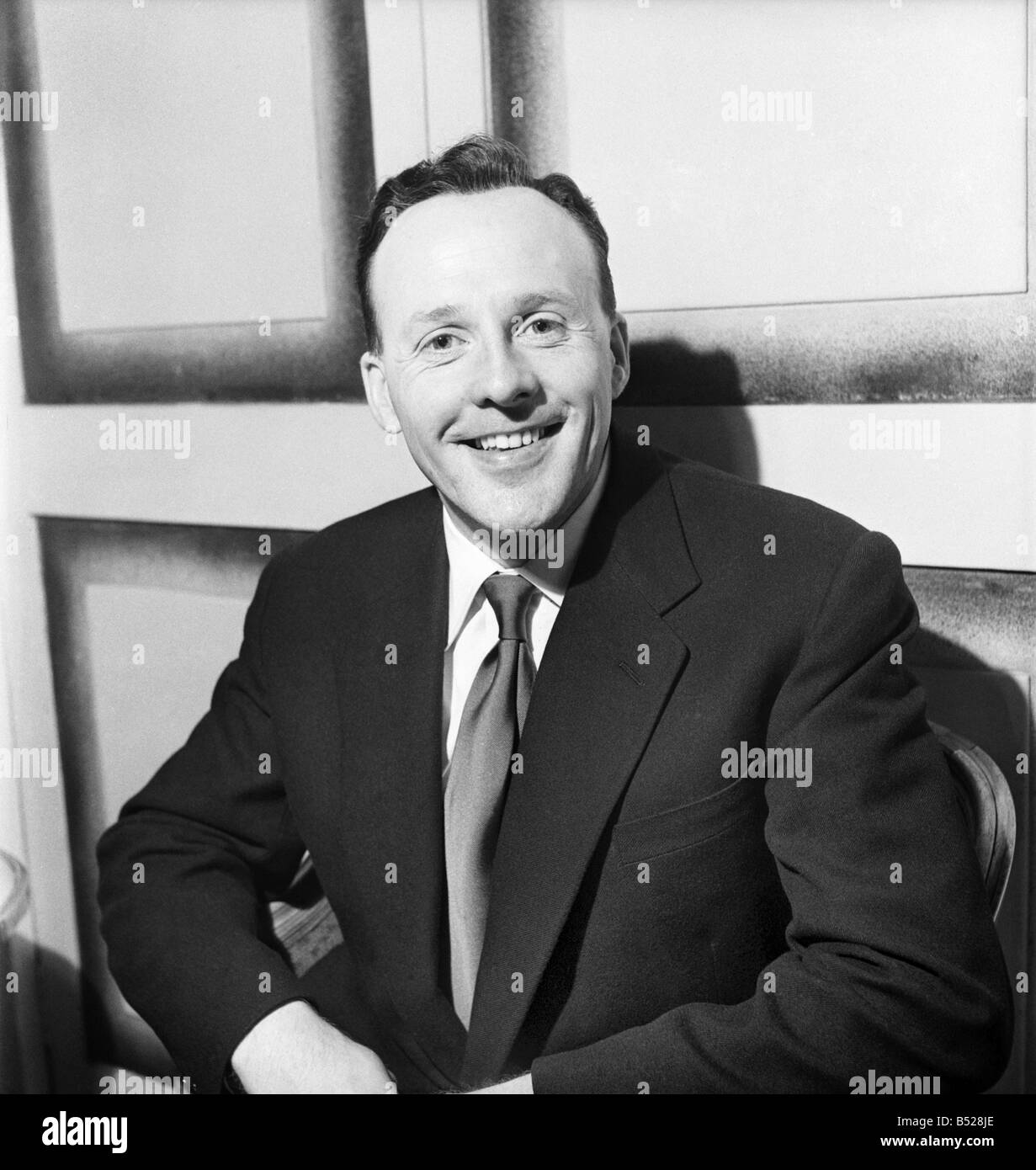 Singer and radio 2 disc jockey Jimmy Young&#13;&#10; 1953 &#13;&#10;D386 Stock Photo -
