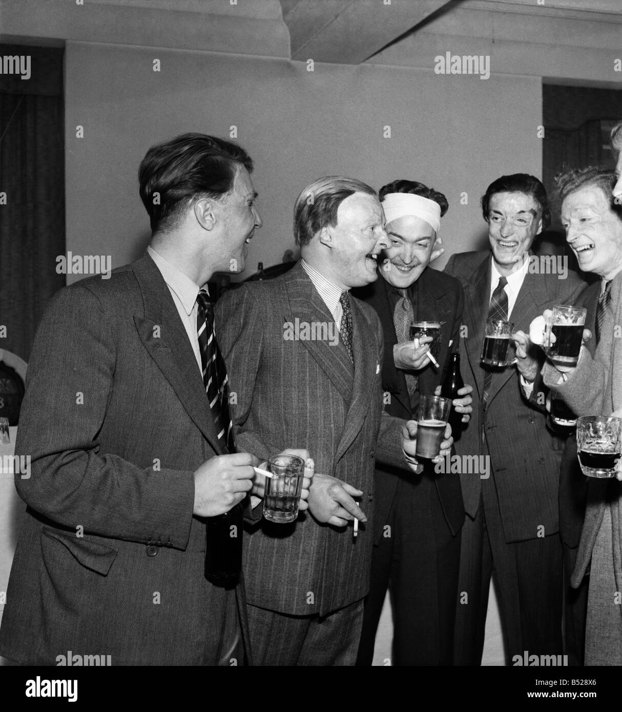 Dinner to celebrate the Guinea pig club, a specialist plastic surgery created by Sir Archibald McIndoe for former World War Two Stock Photo