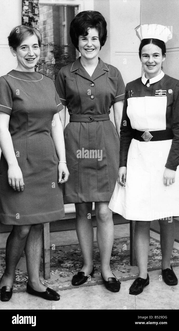 Nurses at Preston Hospital are deciding which uniform to vote for Stock Photo