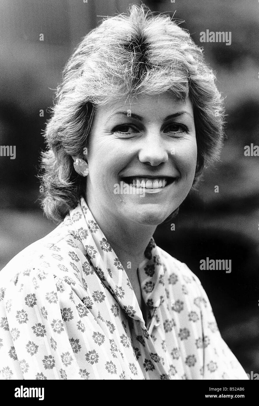 Jill Dando Television Presenter May 1988 Pictured when the BBC announced a new face for the news on Breakfast TV Stock Photo