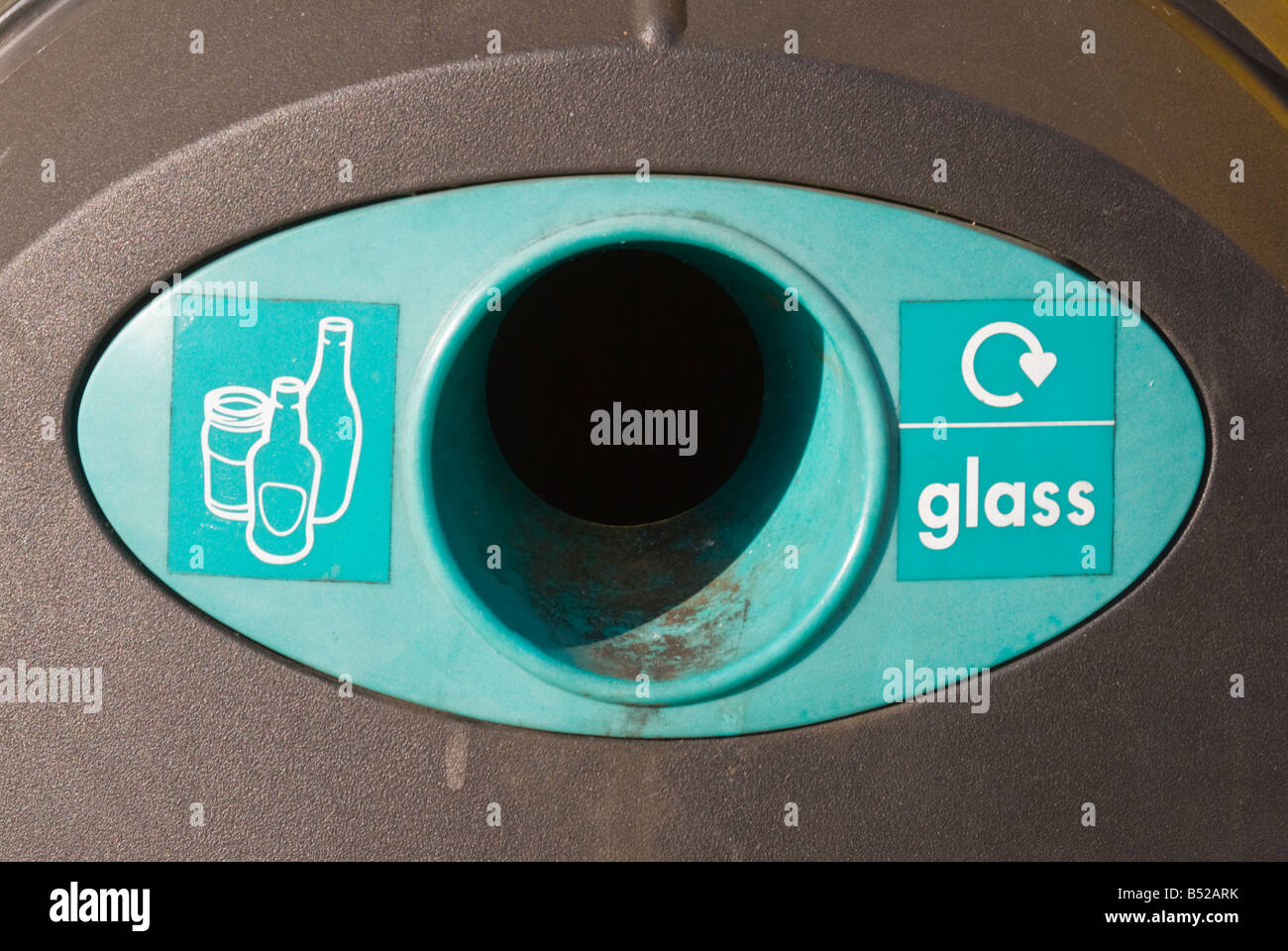 Recycling bin for glass Stock Photo - Alamy