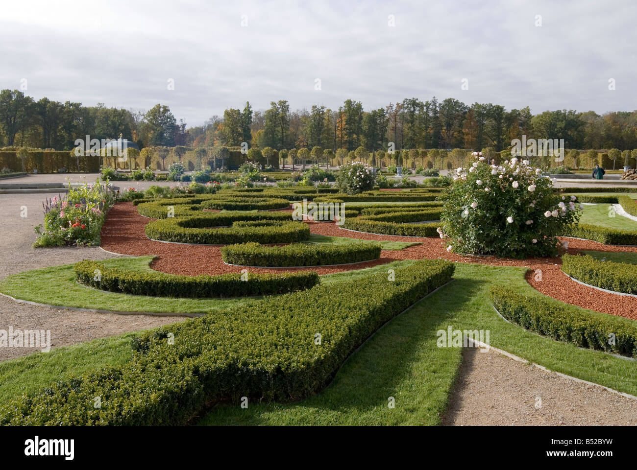 Rundale Palace Latvia French Garden Stock Photo
