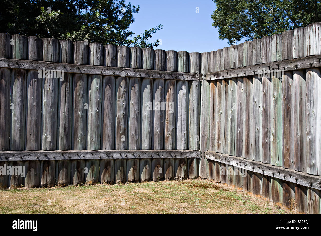Stockade wall fort langley british hires stock photography and images