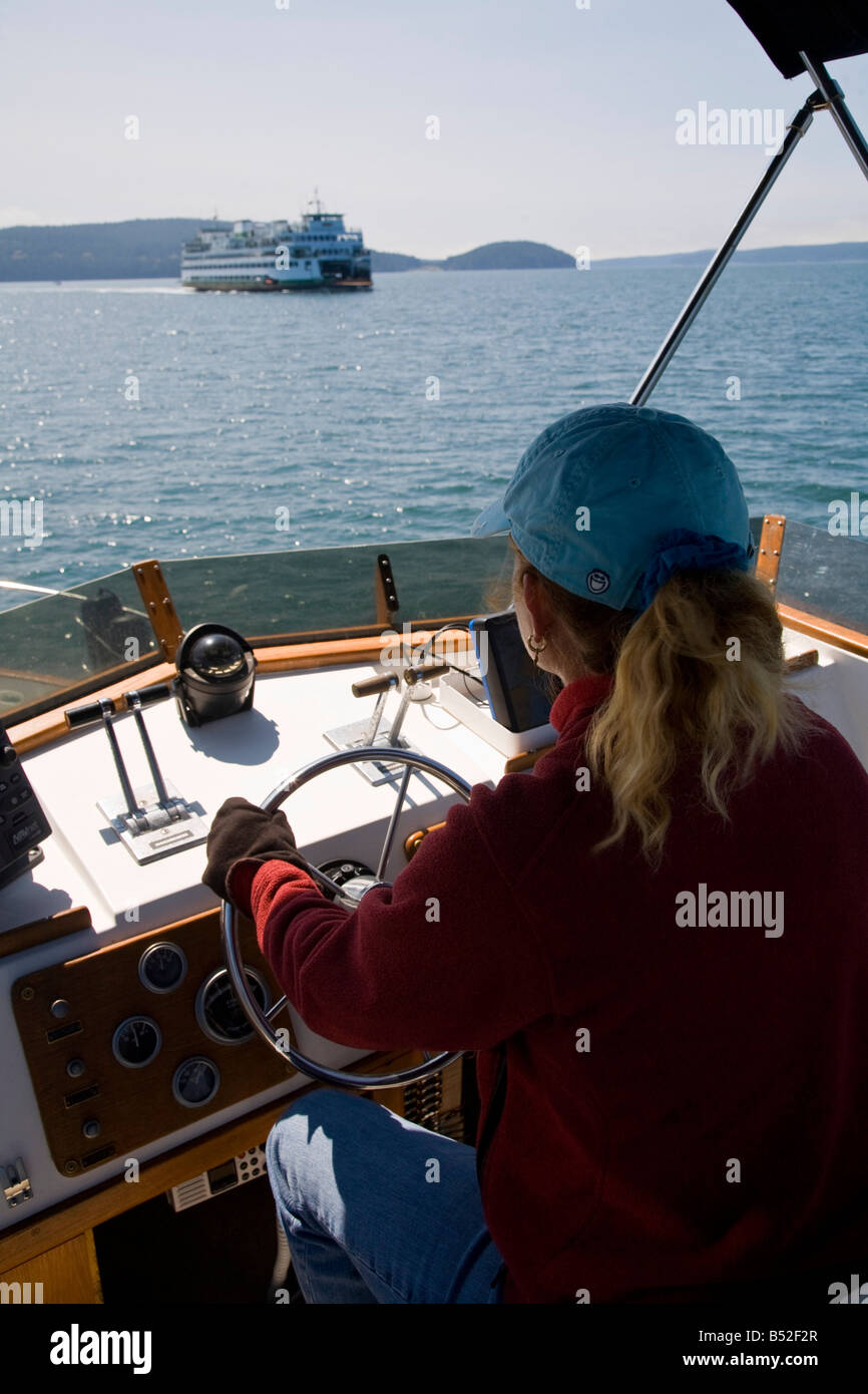 Sailing Boating San Juan Islands Washington State Stock Photo Alamy