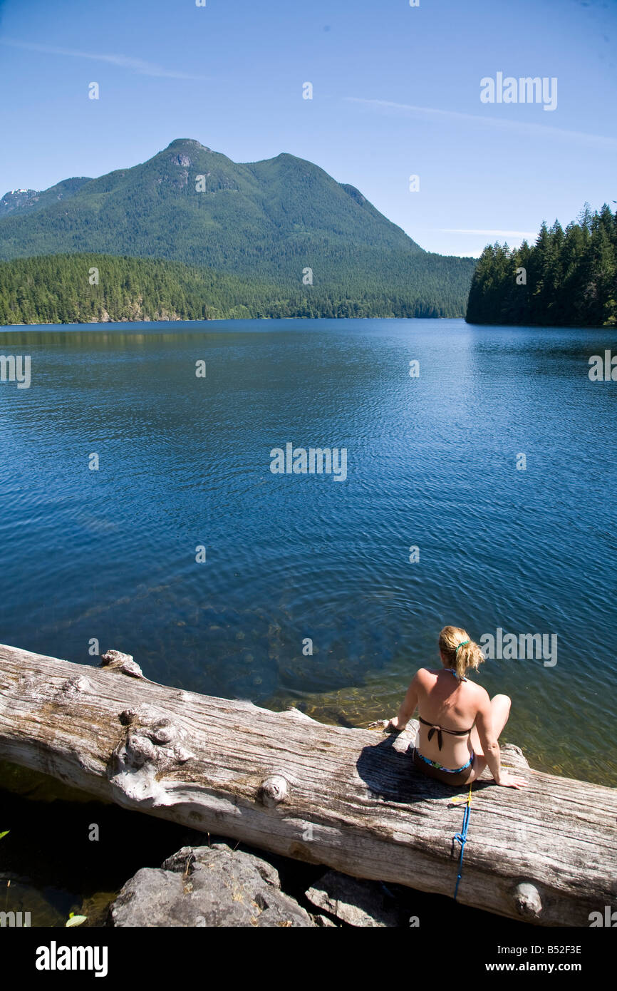 Unwin Lake Desolation Sound British Columbia Canada Stock Photo