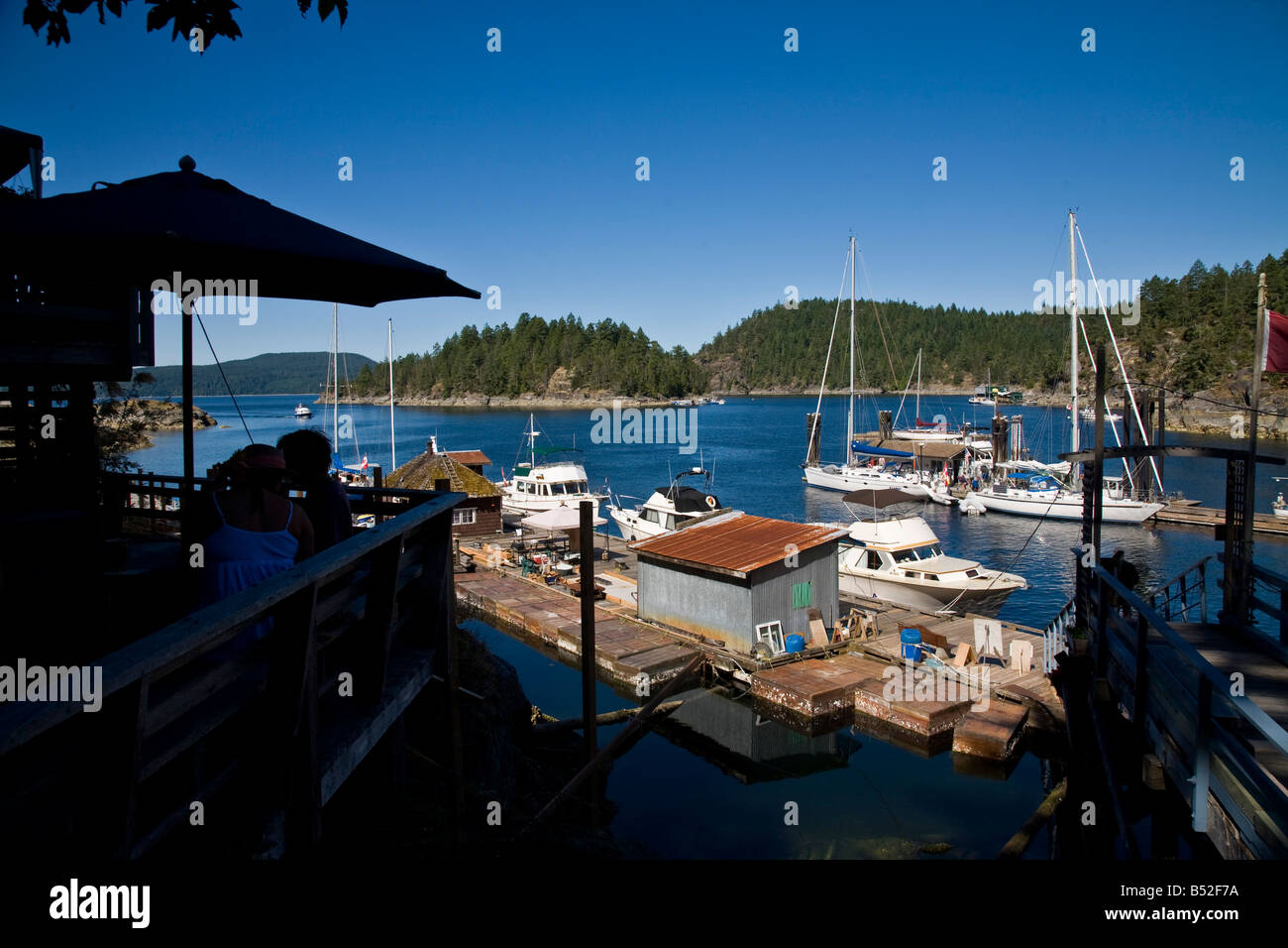 Refuge Cove Desolation Sound British Columbia Canada Stock Photo Alamy