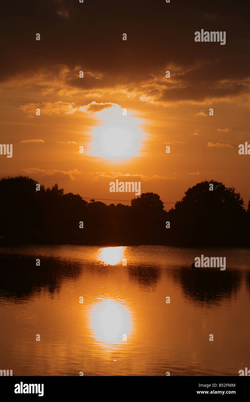 Great sun orange reflected hi-res stock photography and images - Alamy