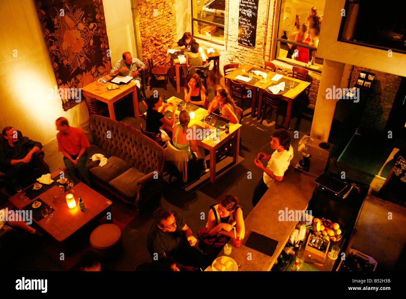 March 2008 - Bar 6 a cafe and bar in the trendy area of Palermo Viejo known as Soho Buenos Aires Argentina Stock Photo