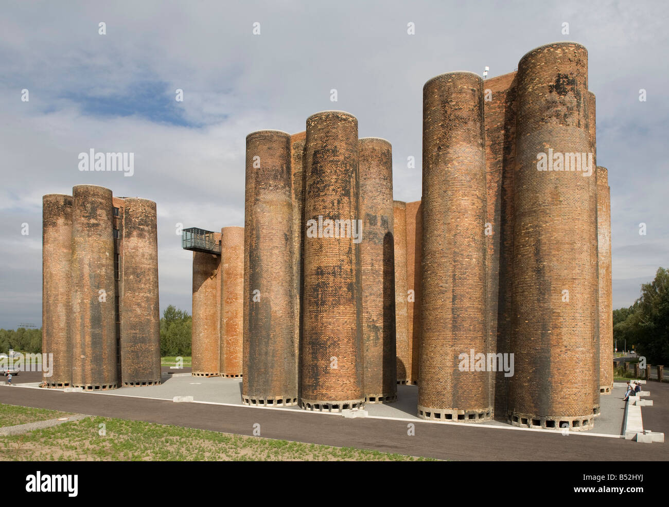 Lauchhammer, ehemalige Kokerei, '''Biotürme'' zur Entphenolung, 50er Jahre, Höhe 22m' Stock Photo