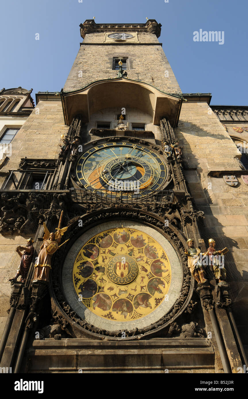 Old tower astronomical clock hi-res stock photography and images - Alamy
