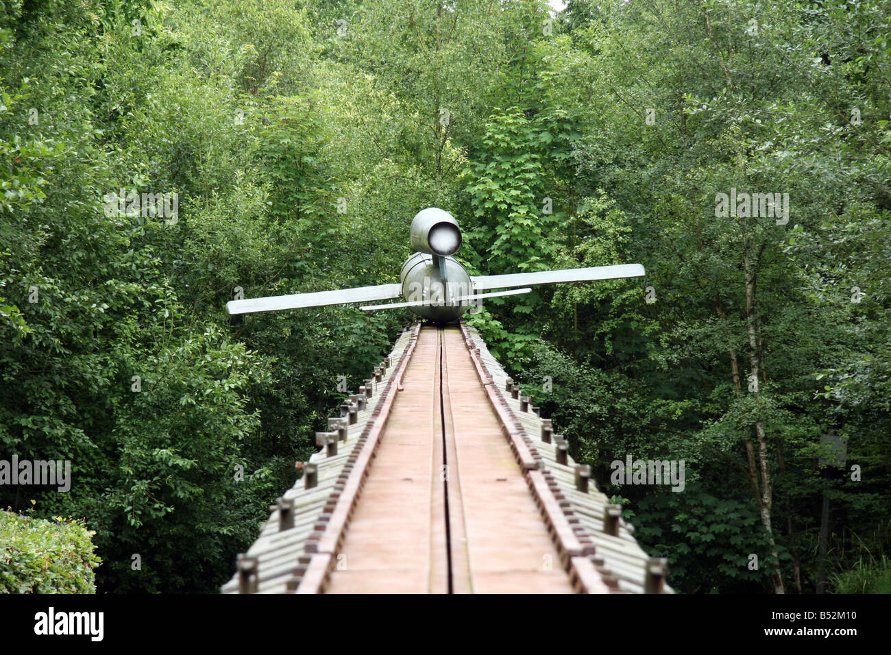 View up a V1 launching ramp at the V2 Éperlecques Blockhouse museum