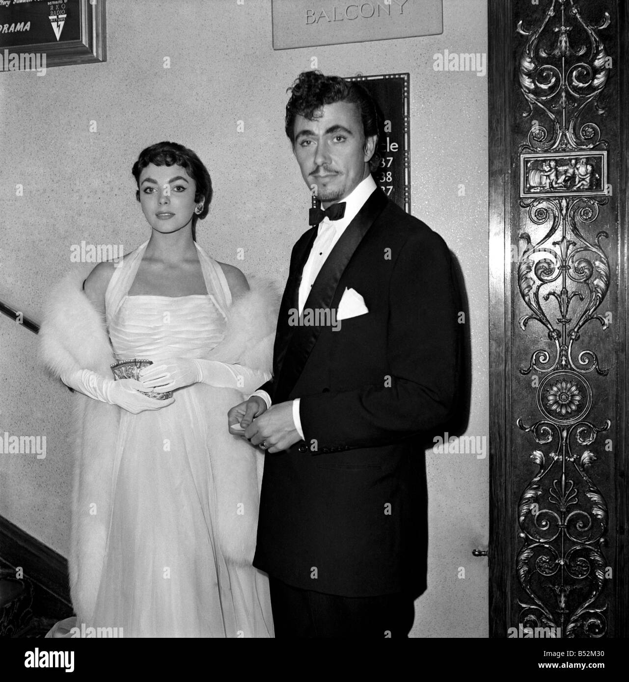 Premiere of the Film 'Sudden Fear'. Michael Rennie and Eva Bartok. September 1952 C4606-001 Stock Photo