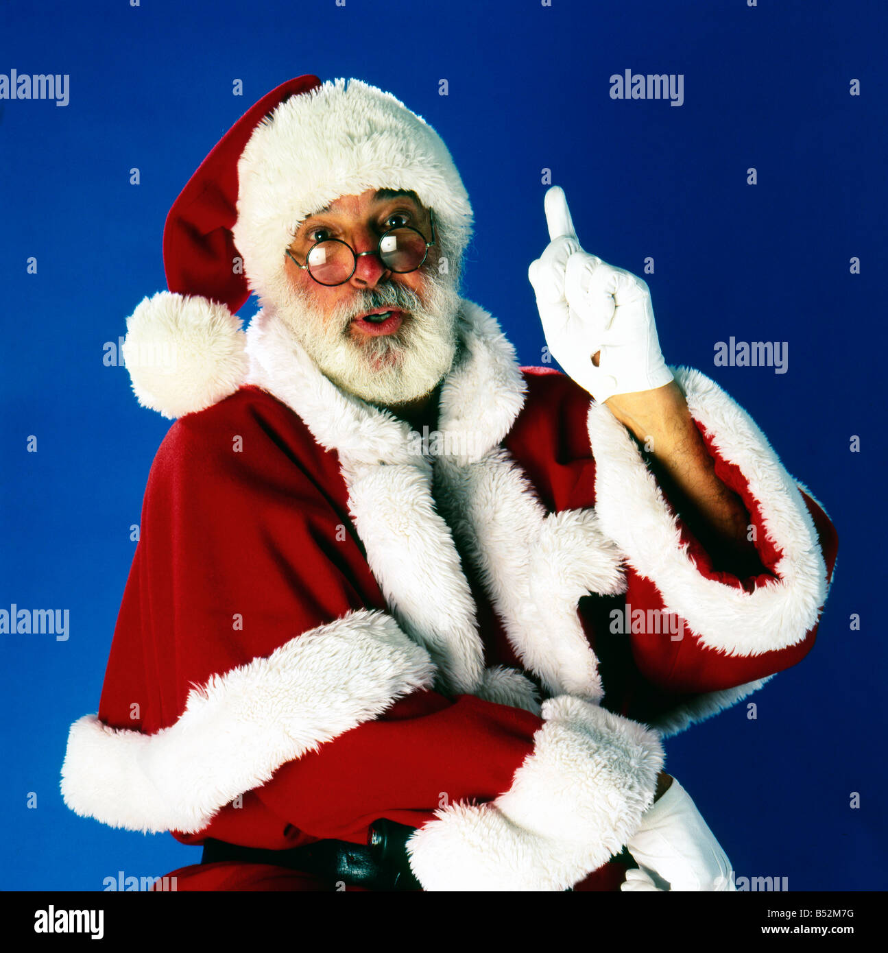 Santa Claus with white beard Stock Photo