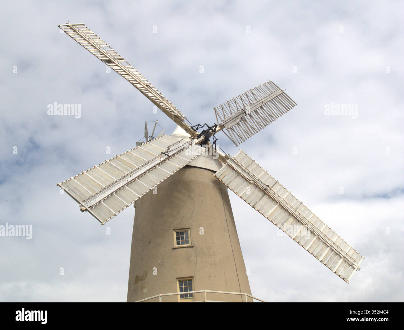 windmill vanes wheat flour breadmaking denver norfolk the fens england uk europe Stock Photo