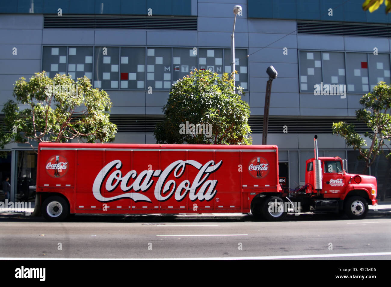 Coca-cola truck Stock Photo