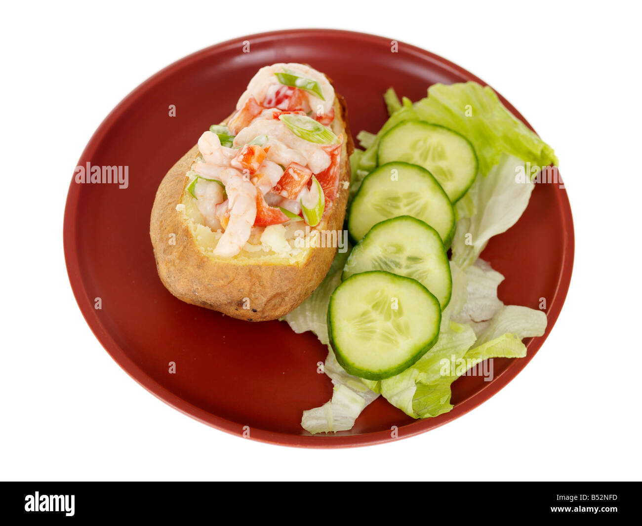 Prawn Jacket Potato Stock Photo Alamy