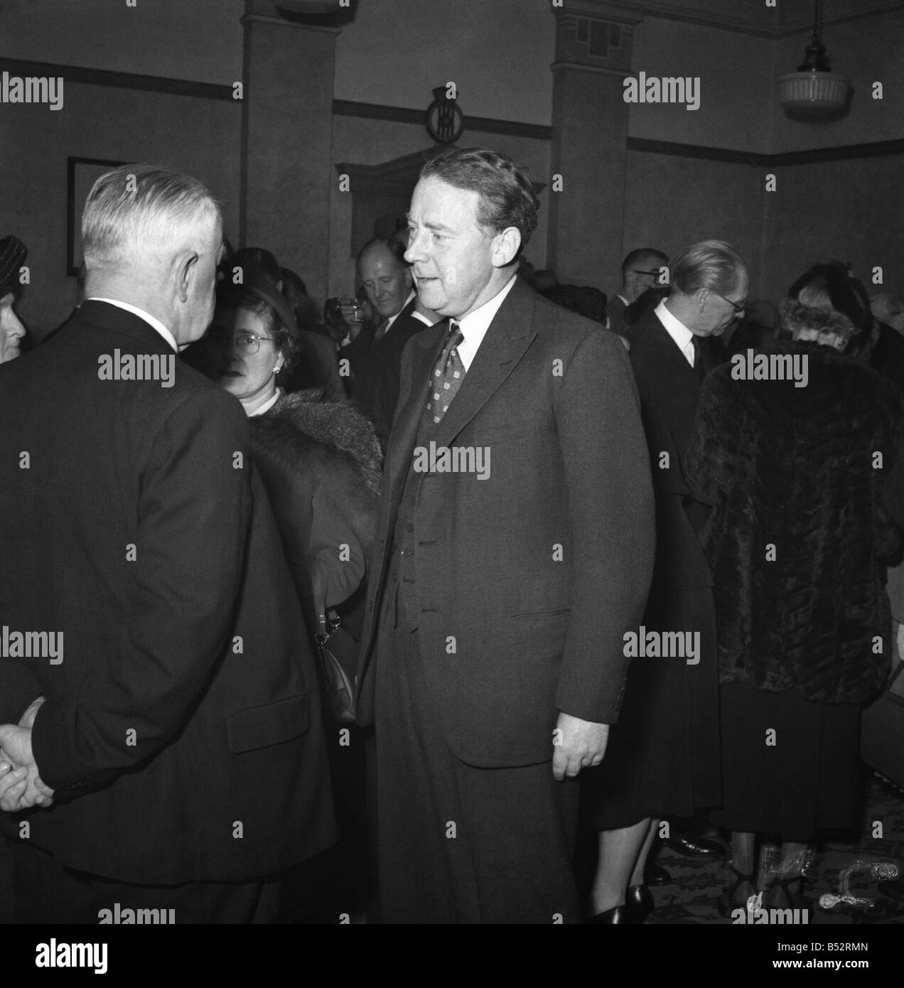 The 51st Labour Party Conference is being held at Morecambe. ;Hugh Gaitskell.;September 1952 ;C4774-006 Stock Photo