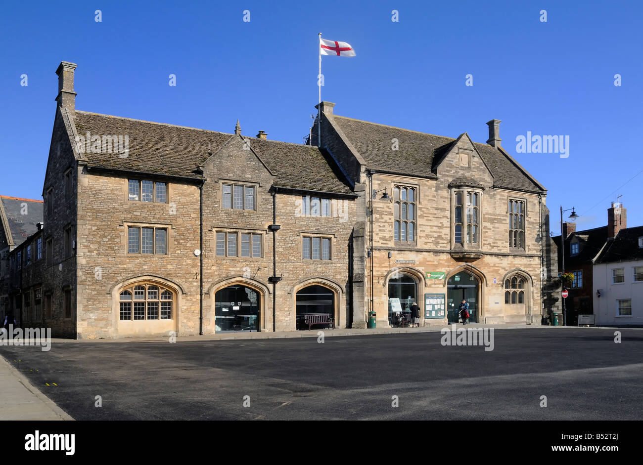 The Town Hall and Museum - Malmesbury Stock Photo