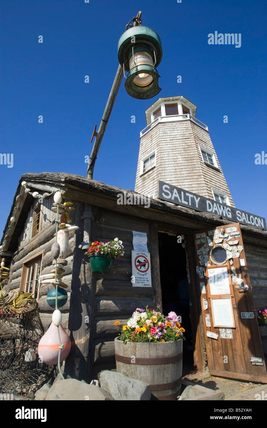 Homer alaska salty dog saloon hi-res stock photography and images