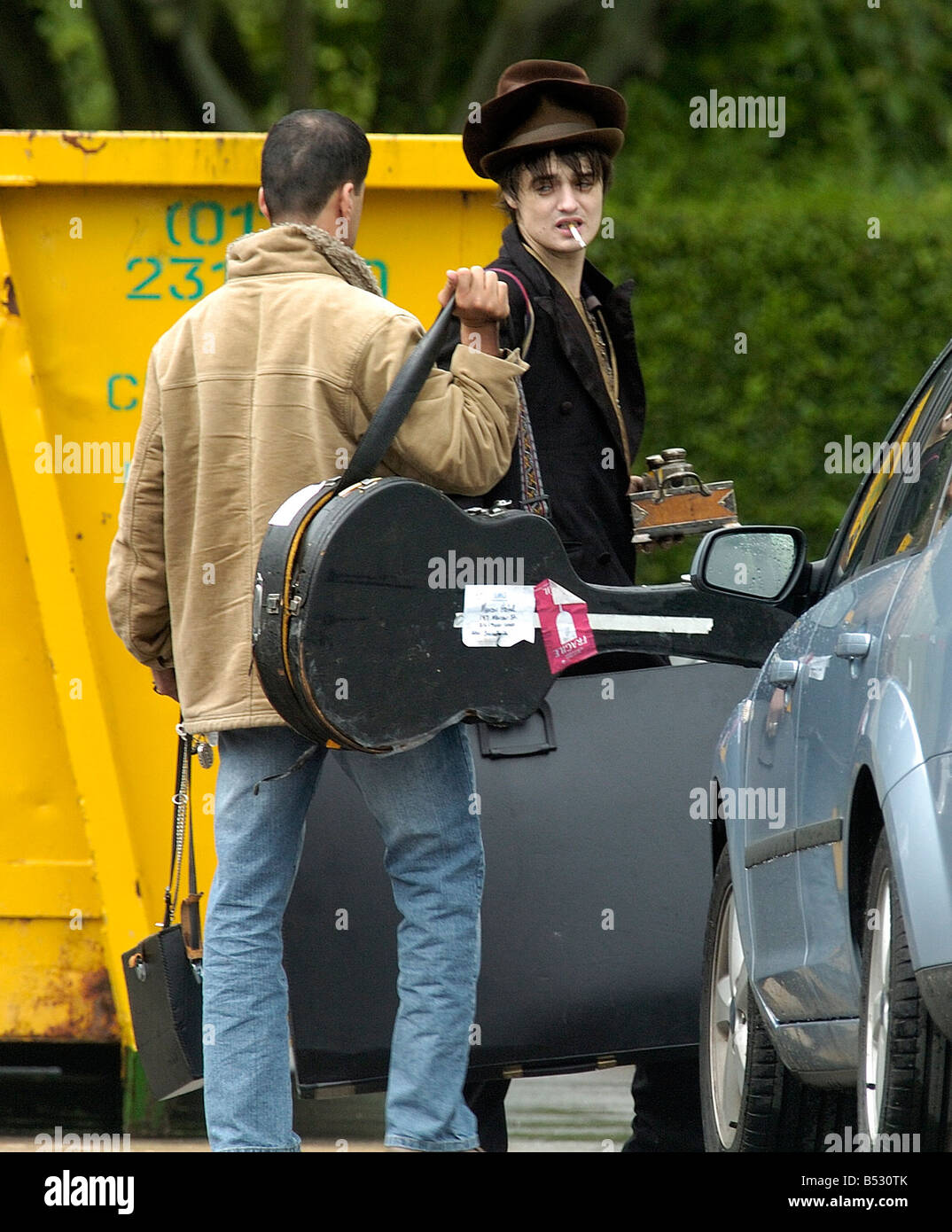 Pete Doherty arrives at The Cygnet Hospital in Harrogate for his rehab course. Stock Photo