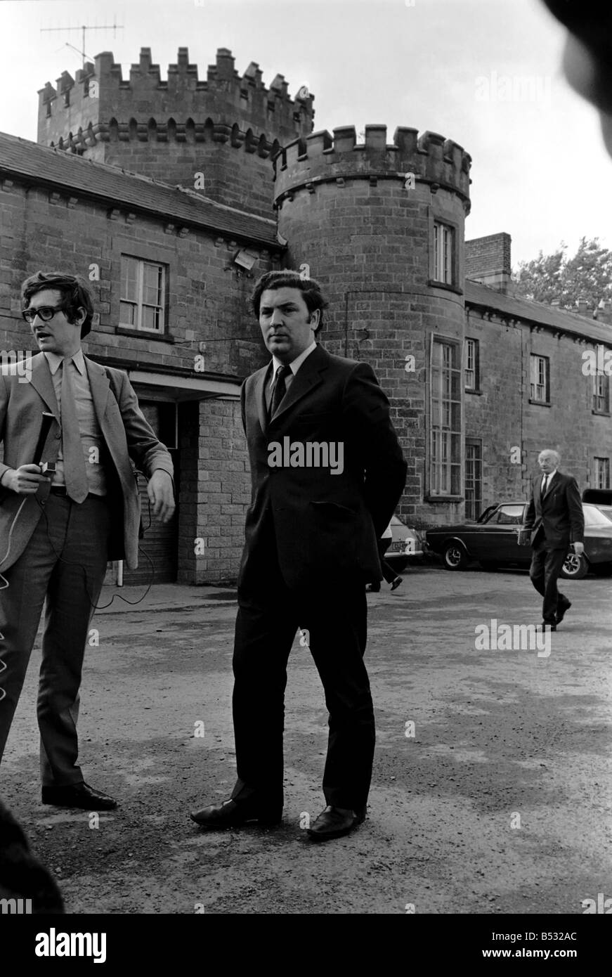 Stormont MP John Hume seen here at the inauguration of Northern Irelands alternative Parliament at Dungiven. November 1971 Stock Photo