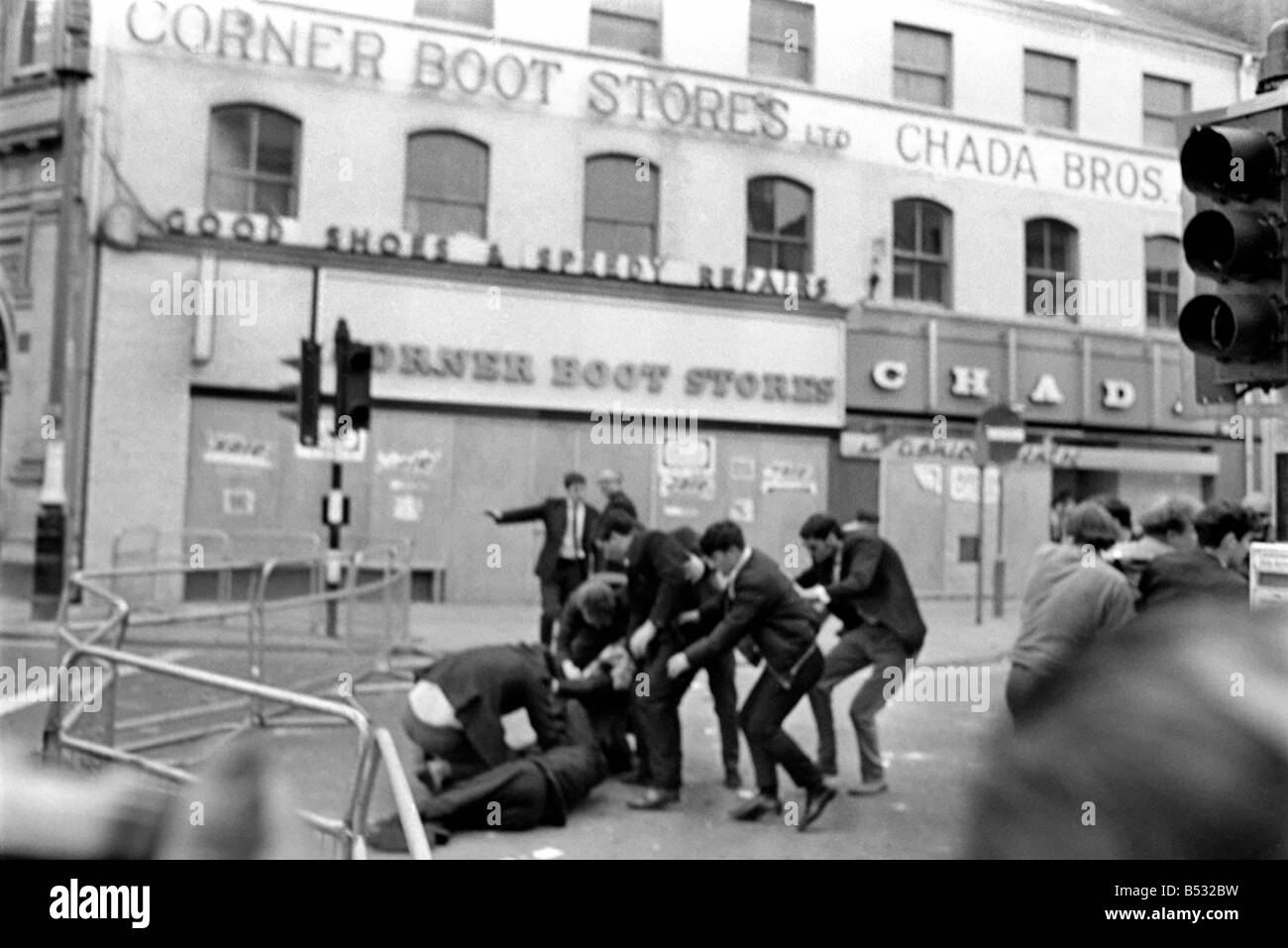 Northern Ireland Aug. 1969. General Scenes of rioting in Londonderry ...