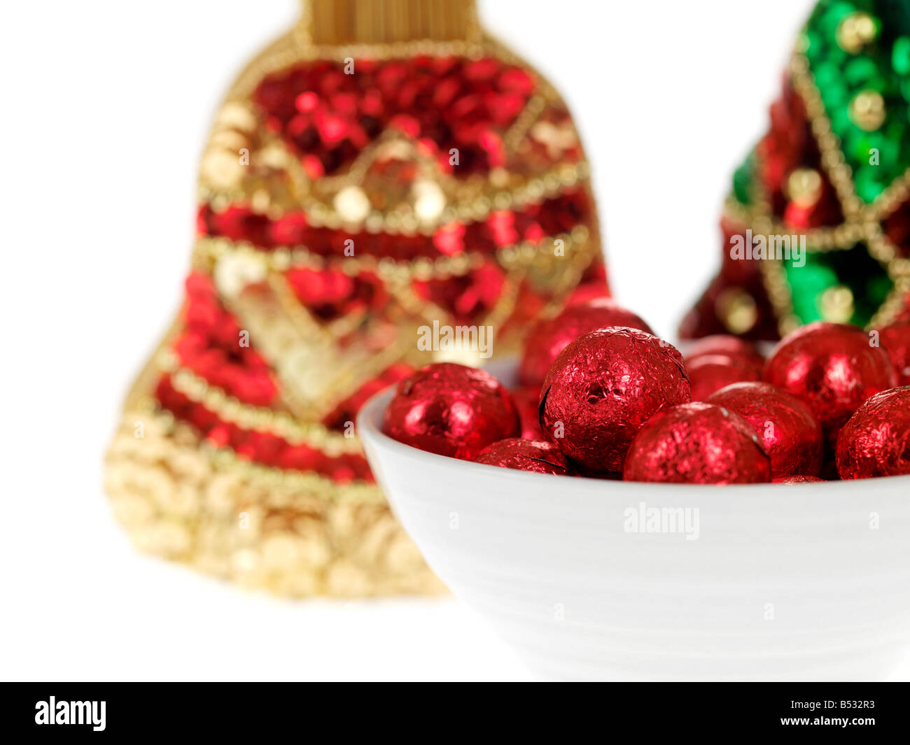 Christmas Chocolate Tree Decorations Stock Photo 20351719