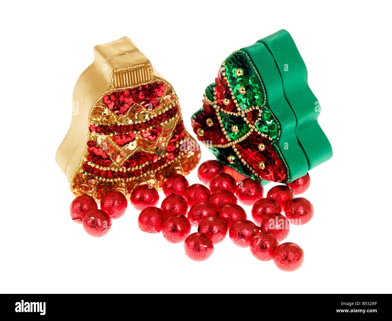 Festive Holiday Christmas Tree Decorations Filled With Chocolates