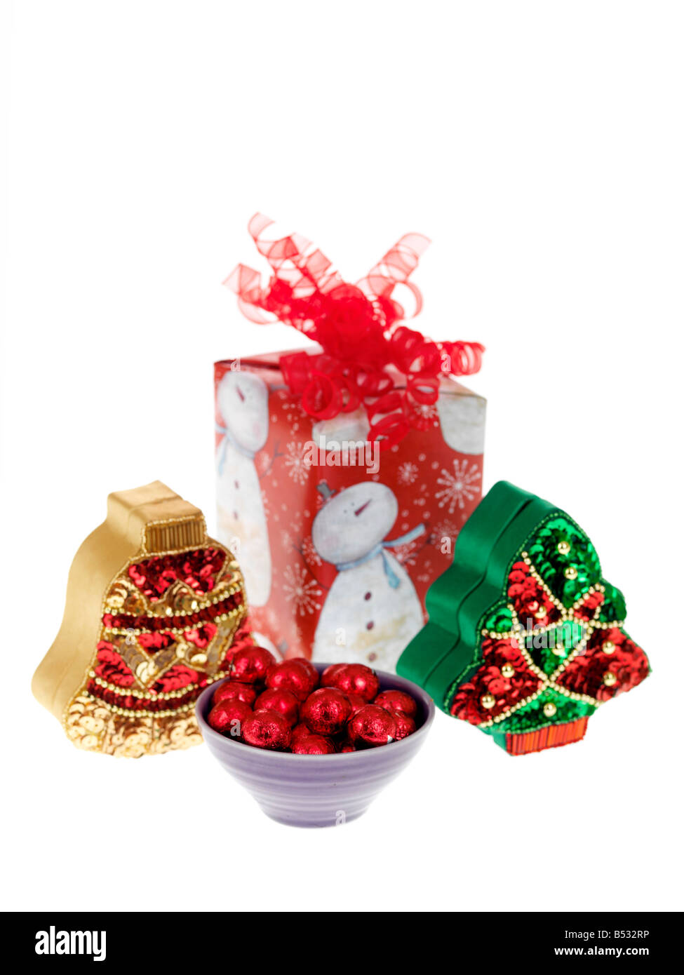 Christmas Chocolate Tree Decorations Stock Photo 20351738