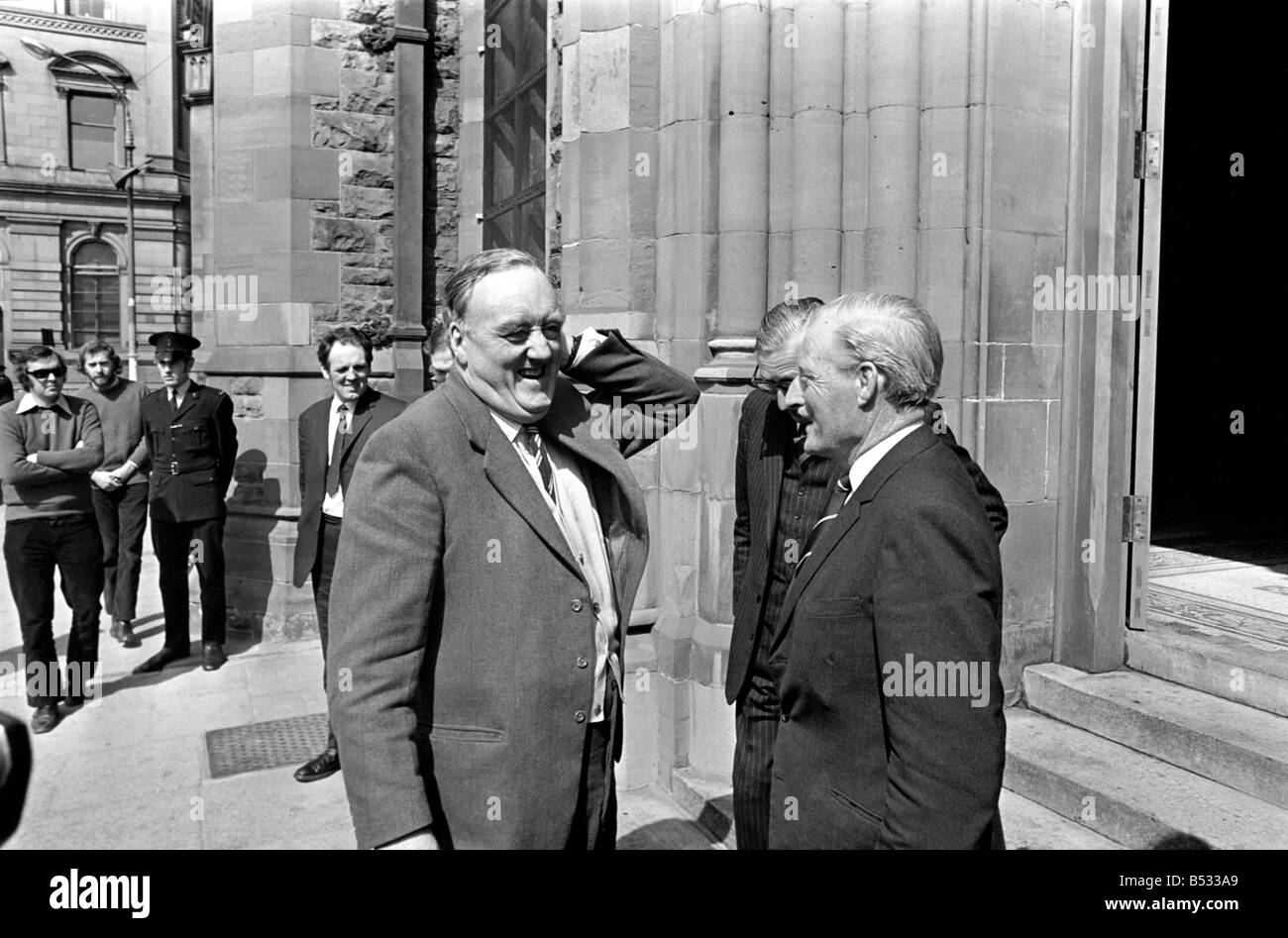 Northern Ireland Secretary Willie Whitelaw seen here in Londonderry. April 1972 72-4759-007 Stock Photo