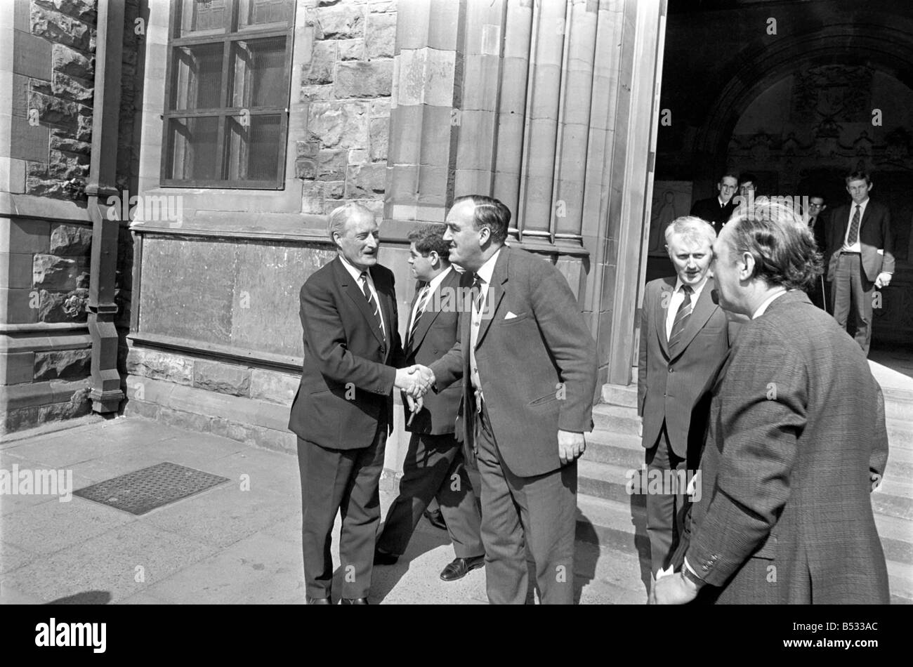 Northern Ireland Secretary Willie Whitelaw seen here in Londonderry. April 1972 72-4759-008 Stock Photo