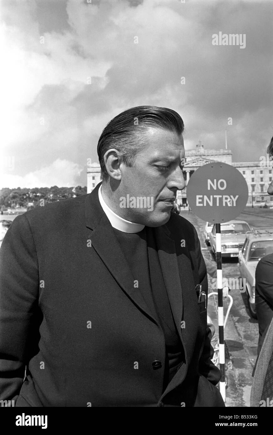 Northern Ireland August 1969. Reverend Ian Paisley seen here at ...