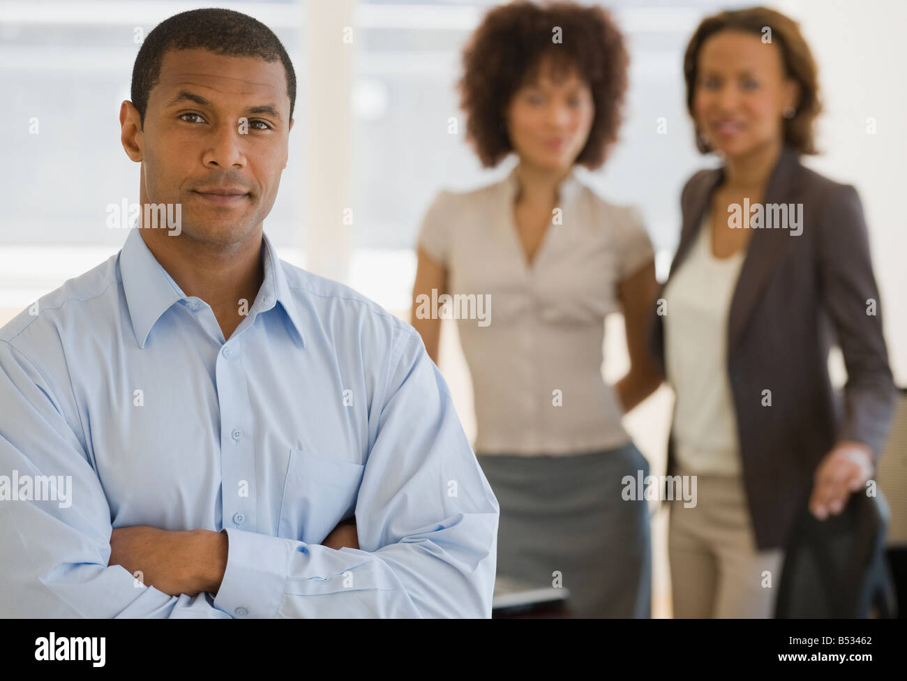 African business people looking confident Stock Photo