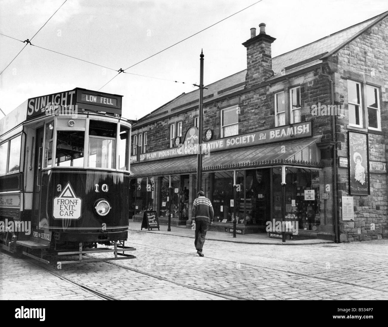 The Annfield Plain Co op relocated at Beamish Museum Stock Photo