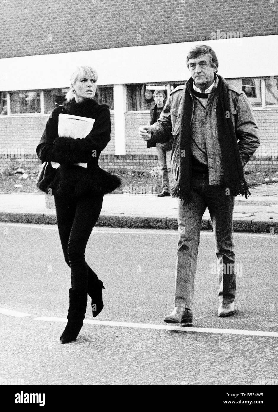 Michael Parkinson and Angie Lym girlfriend of George Best Stock Photo