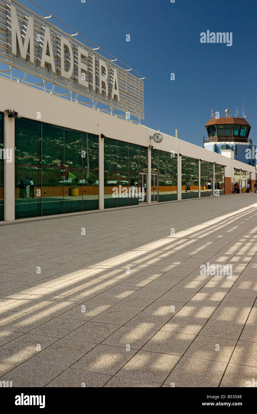 Funchal airport building Madeira Portugal EU Europe Stock Photo