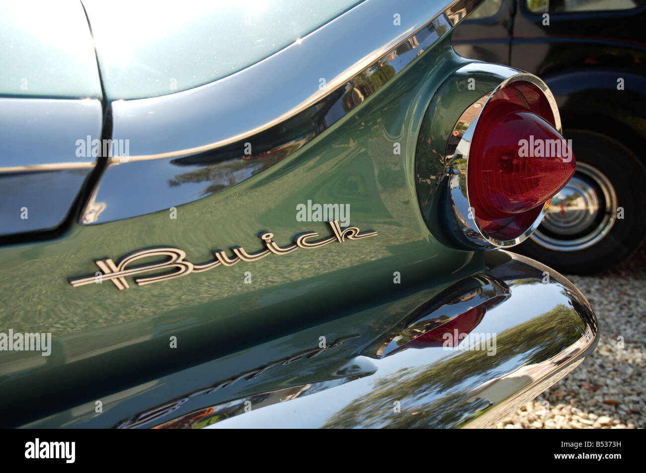 American Buick limousine, rear light detail Stock Photo