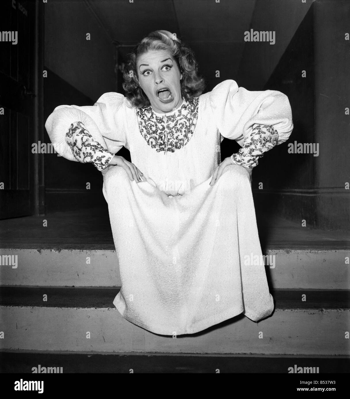 Actress Martha Raye. April 1948 O12447-001 Stock Photo