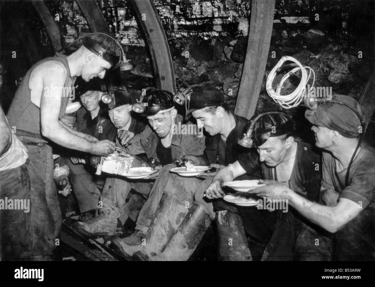 Coal Mines Underground Scenes. October 1941 P017839 Stock Photo
