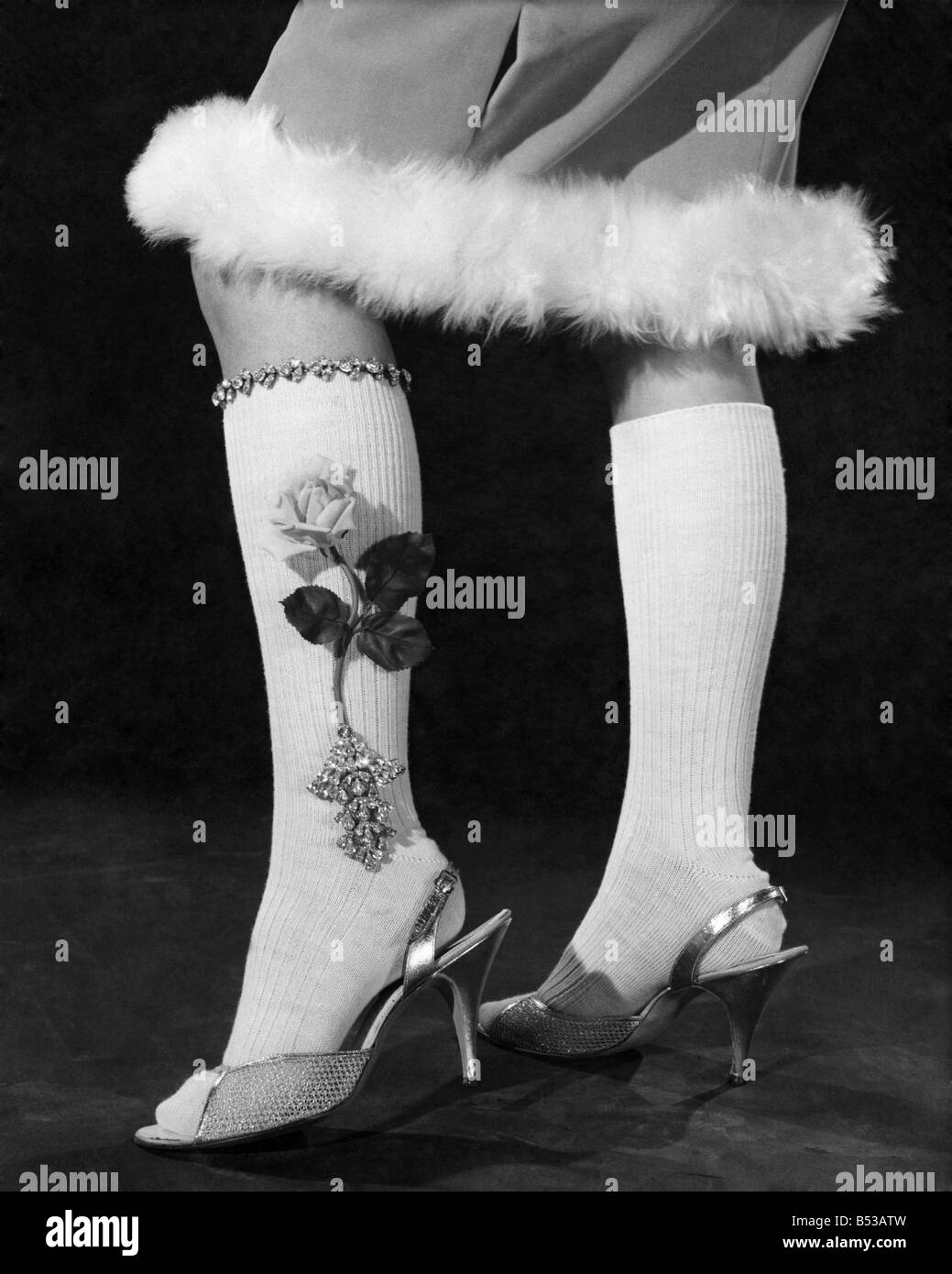 1960's fashion model heels Black and White Stock Photos & Images - Alamy