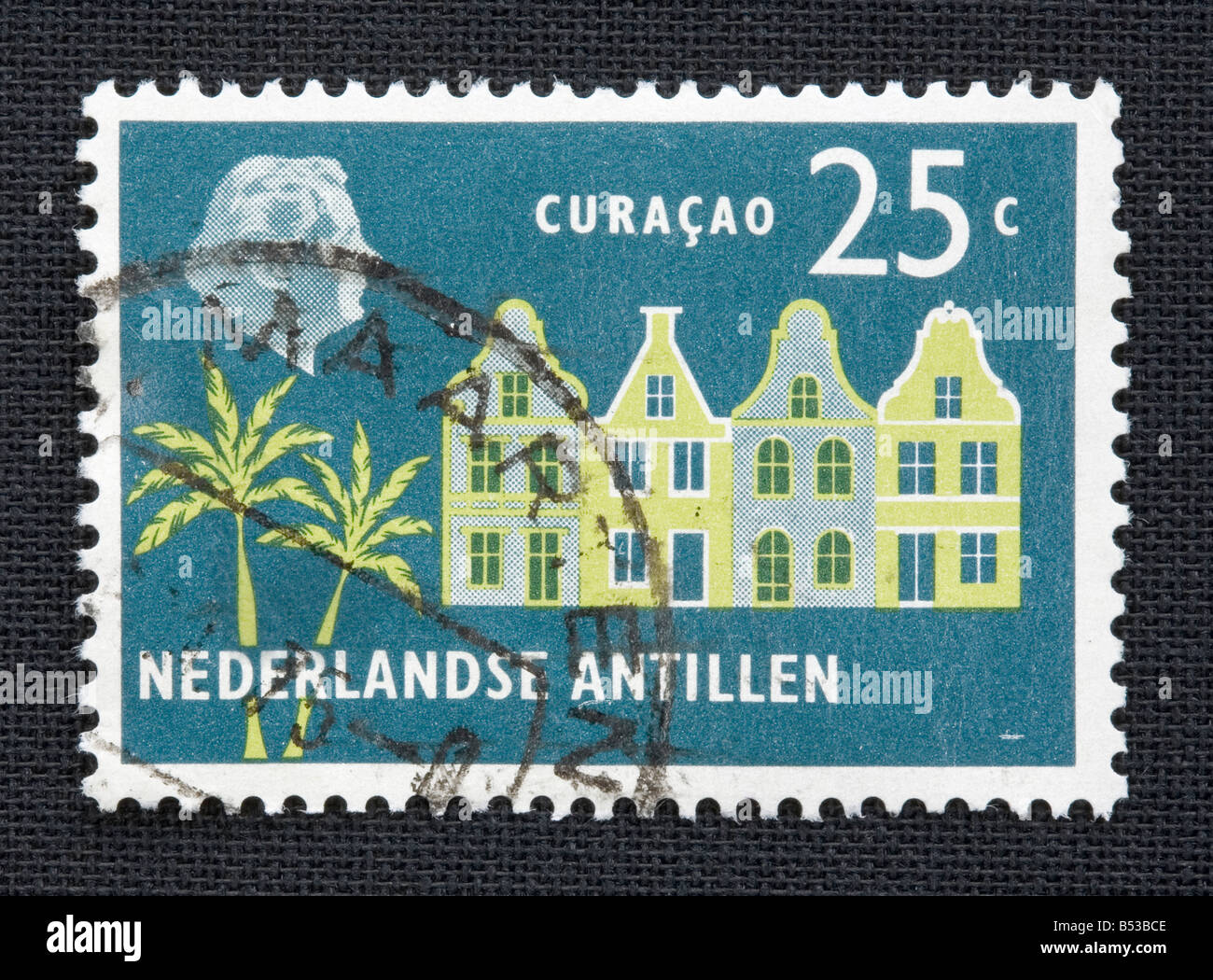 Netherlands Antilles postage stamp Stock Photo