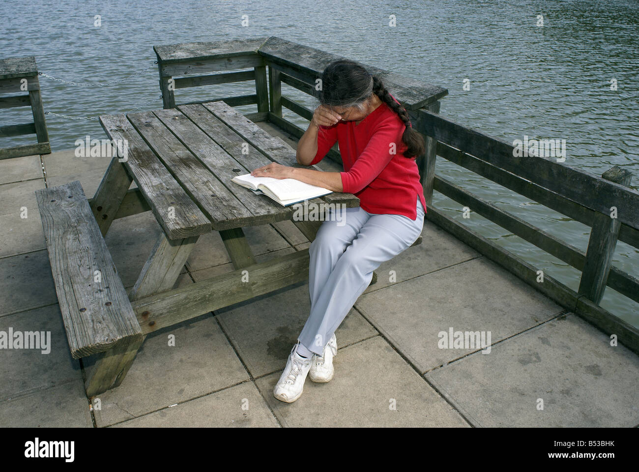 Fall asleep reading Stock Photo Alamy