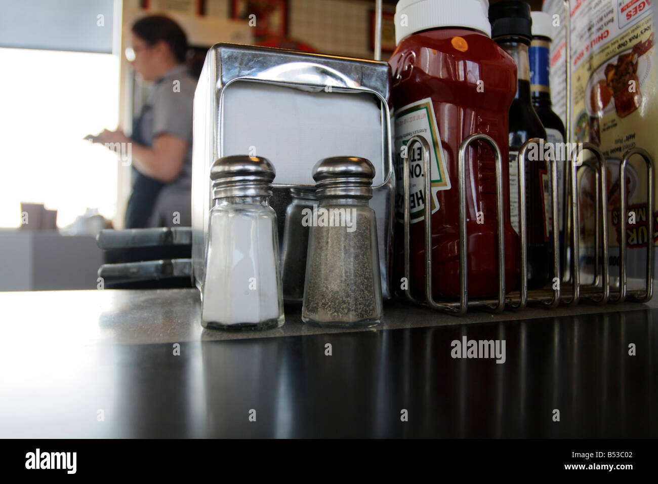 Café tabletop scene. Stock Photo