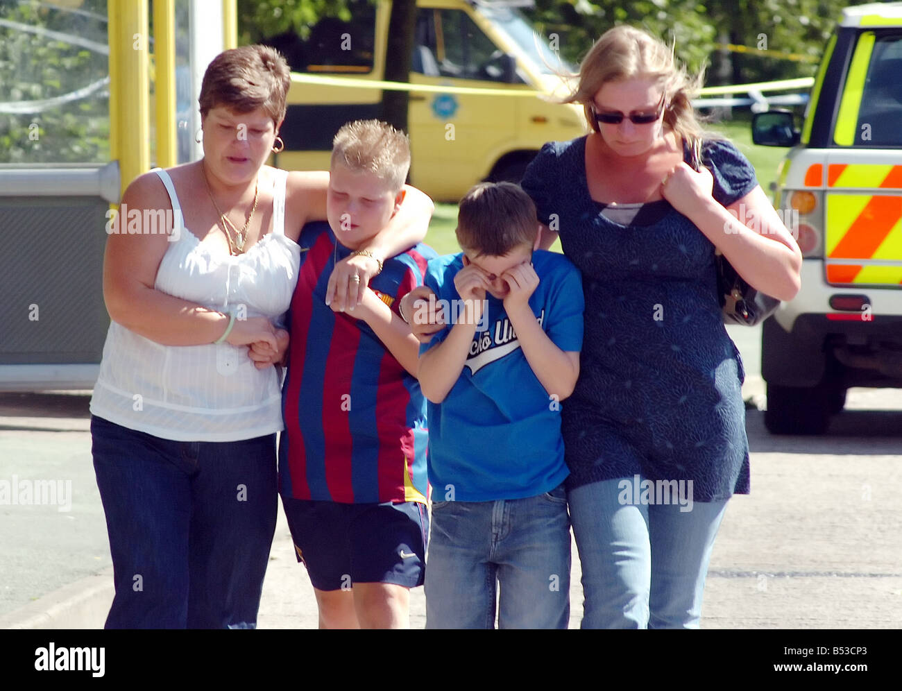 The car park of the Fir Tree Pub in Croxteth Liverpool where 11 year